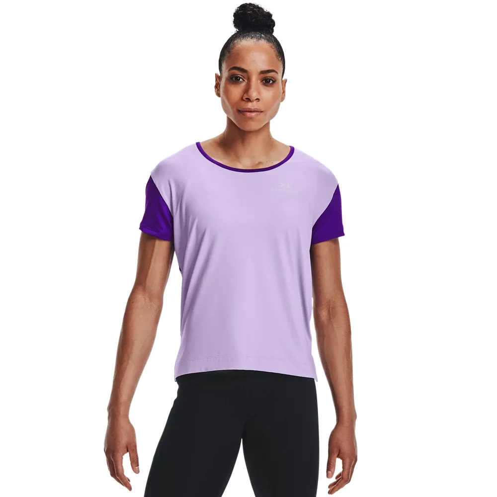 Playera Manga Corta UA RUSH™ Energy Colorblock para Mujer