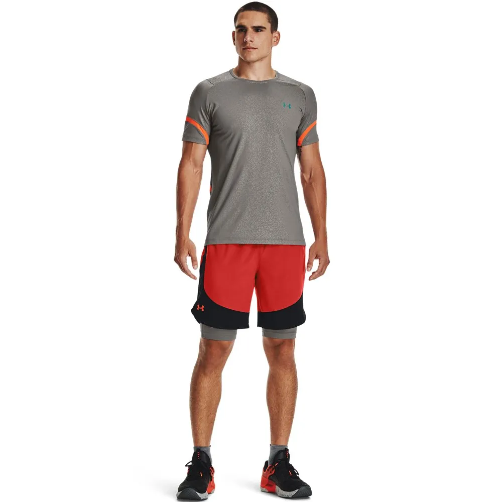 Playera de Manga Corta con Relieve UA RUSH™ HeatGear® 2.0 Hombre