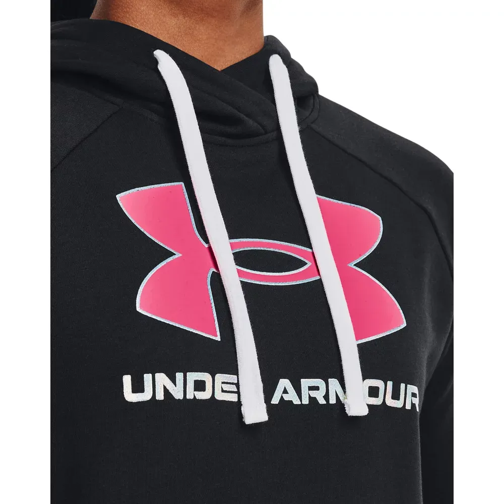 Women's UA Rival Fleece Big Logo Foil Outline Hoodie