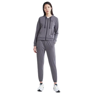 Under Armour RIVAL FLEECE - Pantalón de chándal mujer brown