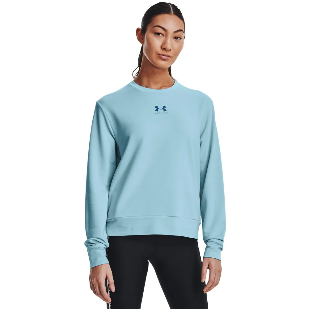 Sudadera Under Armour Terry Rival Mujer Naranja