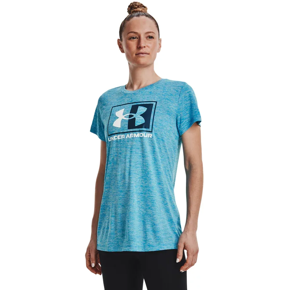 Remera Under Armour Tech Twist Script-Running Mujer