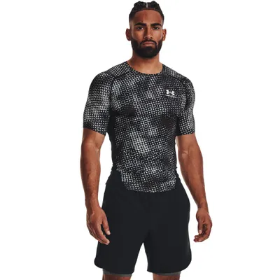 Men' HeatGear® Compression Printed Short Sleeve