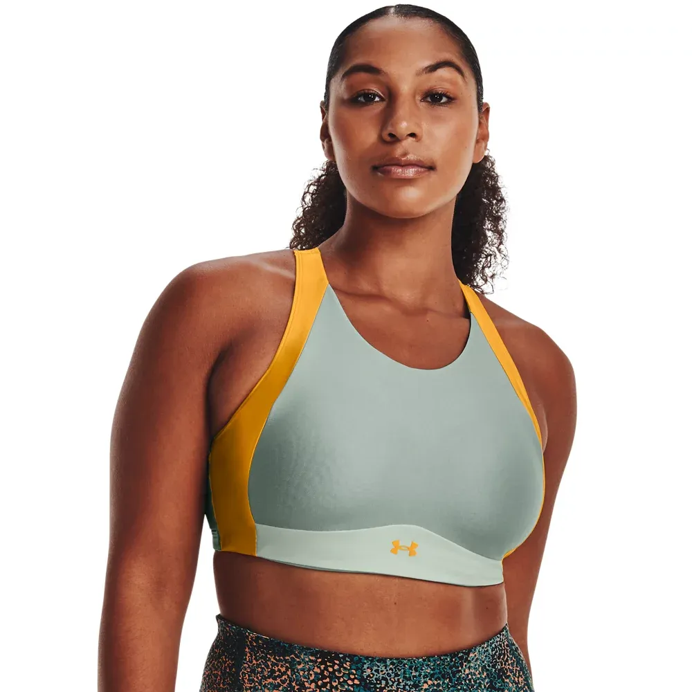 Women's UA Infinity Mid High Neck Shine Sports Bra