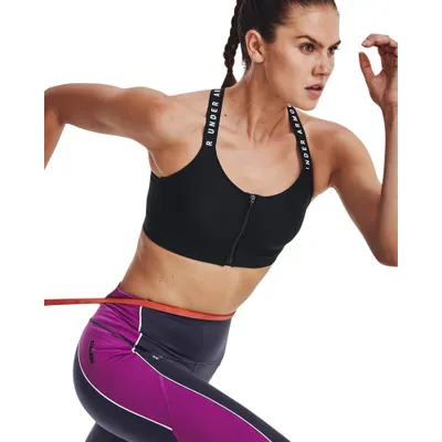 Sujetador deportivo con cremallera UA Infinity para mujer