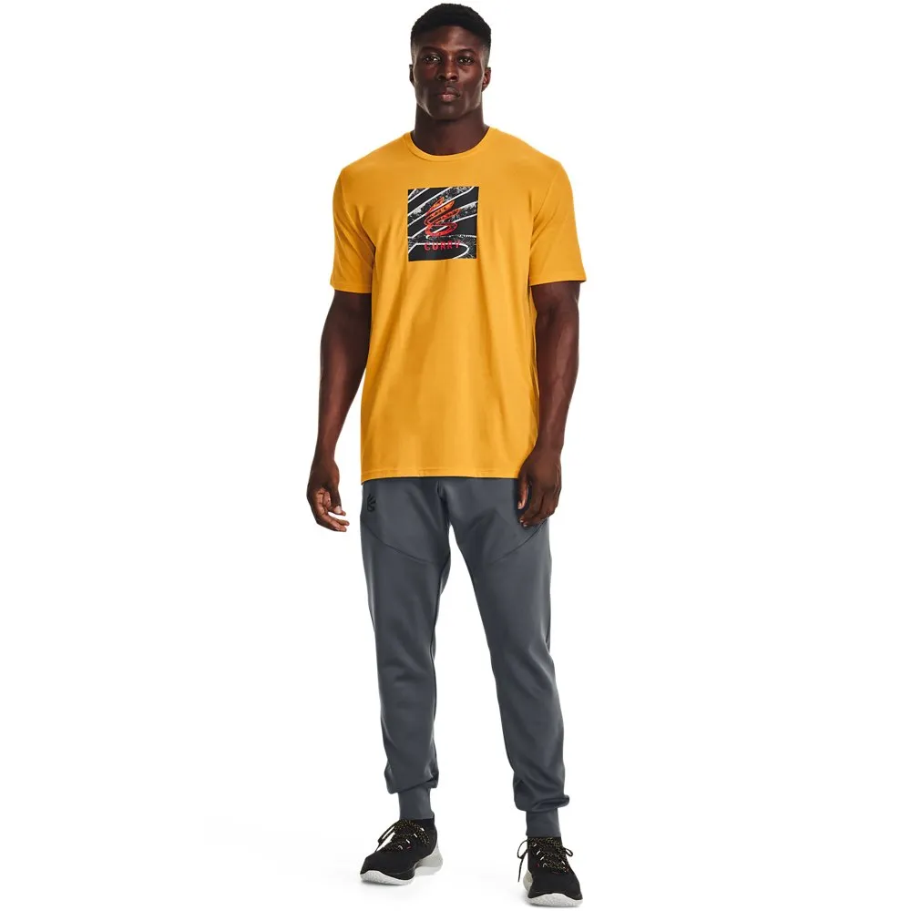 Men's Curry Iron Box Logo Short Sleeve