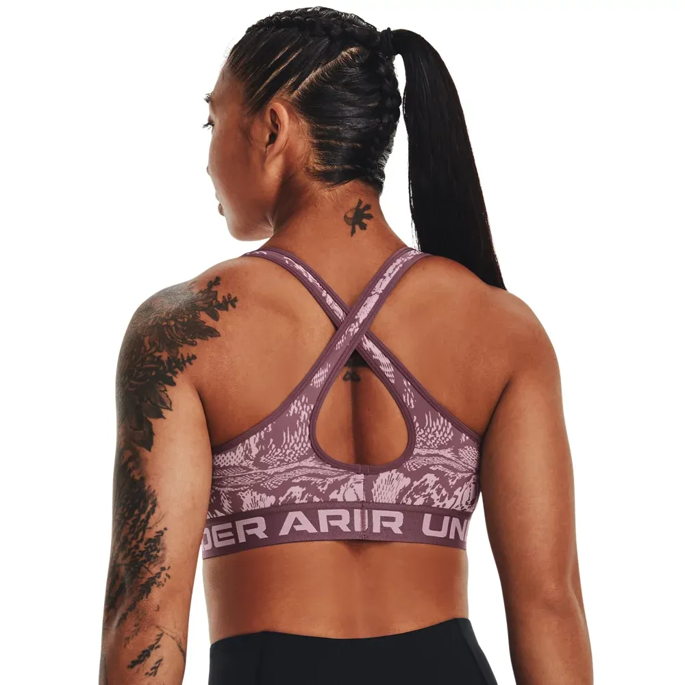 Women's Armour® Mid Crossback Printed Sports