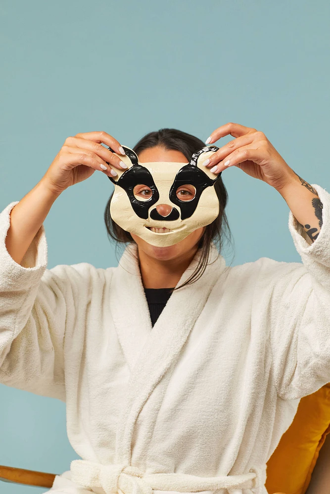 Masque en feuille Badger