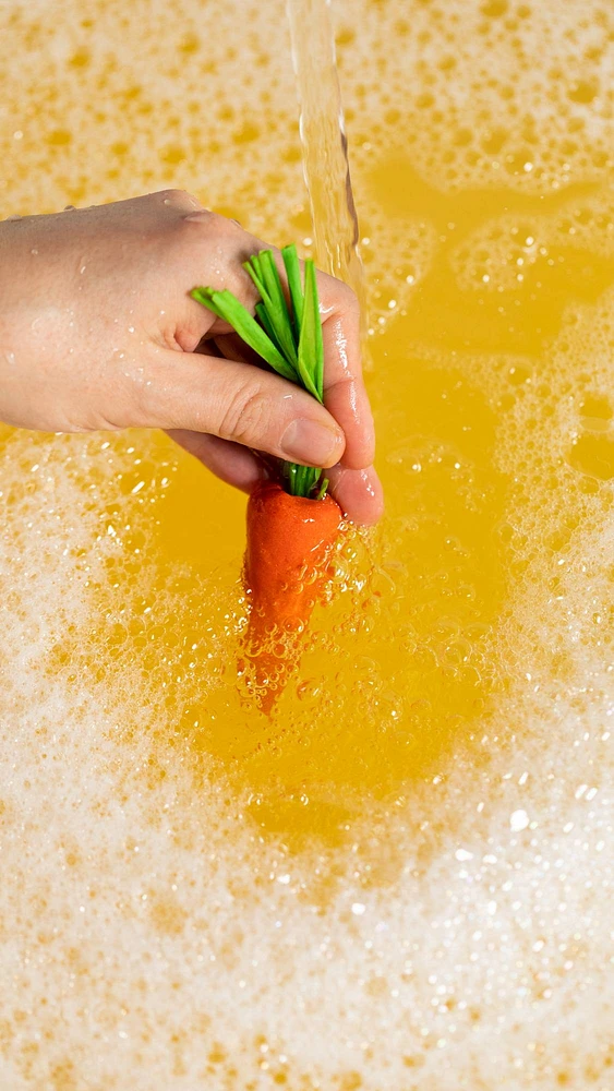 Pain moussant réutilisable Baby Rainbow Carrots