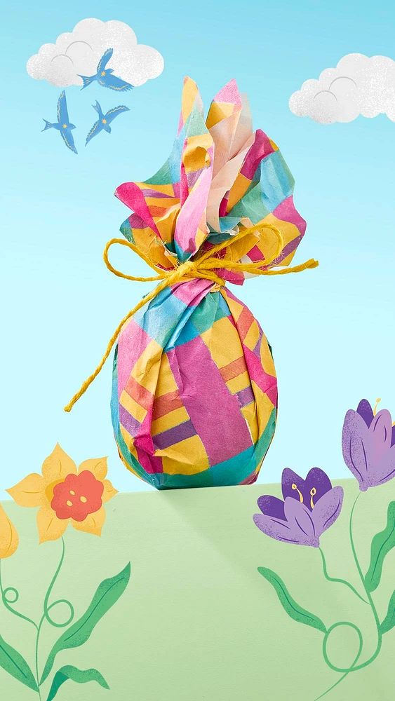 Gingham Lokta Wrap