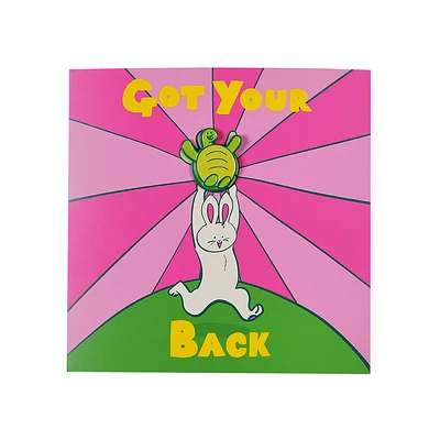 Got Your Back Greeting Card With Pin