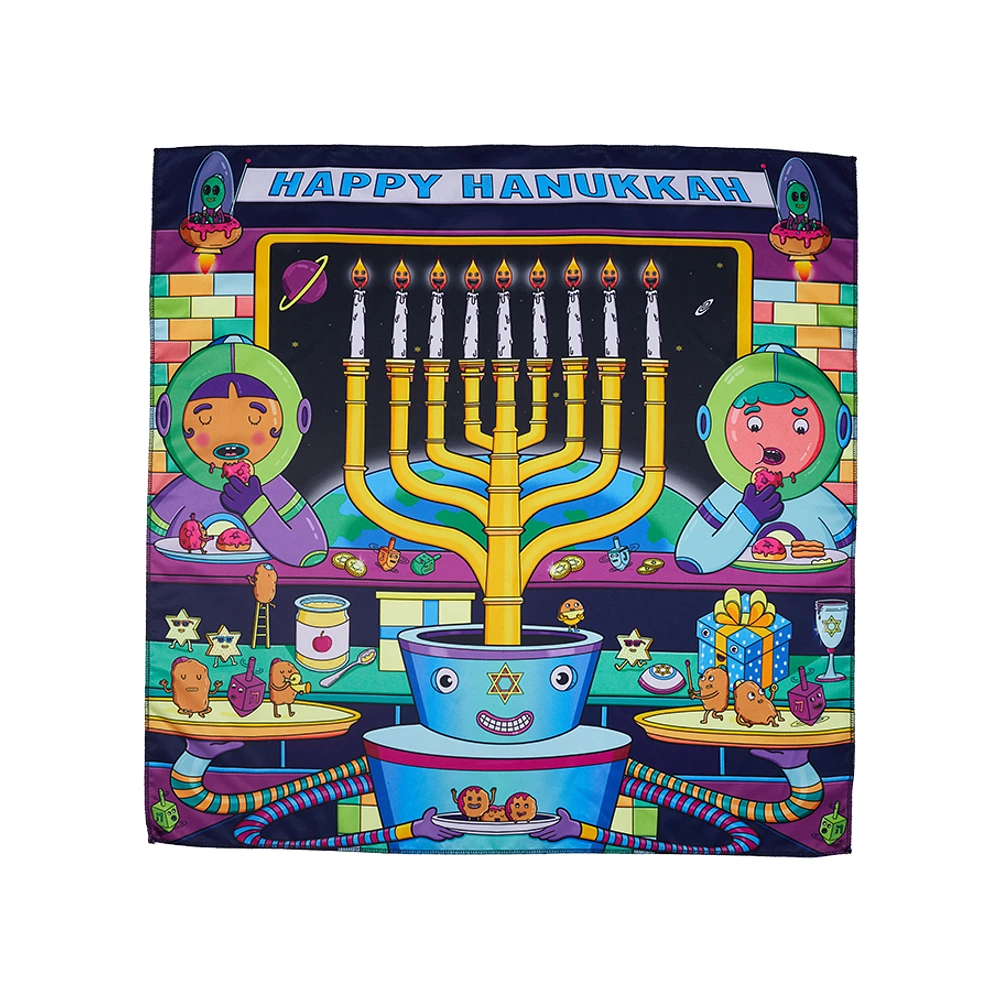 Happy Hanukkah Knot Wrap