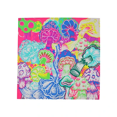 Neon Mushrooms Knot Wrap