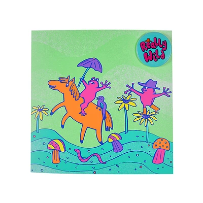 Really Wild Greeting Card With Pin