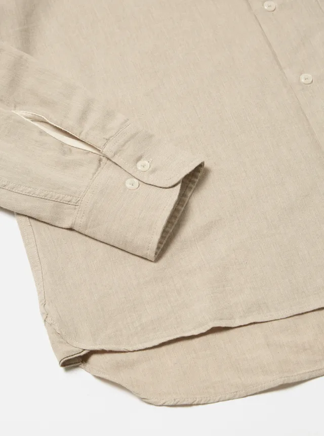 Universal Works Square Pocket Brushed Twill Shirt - Olive
