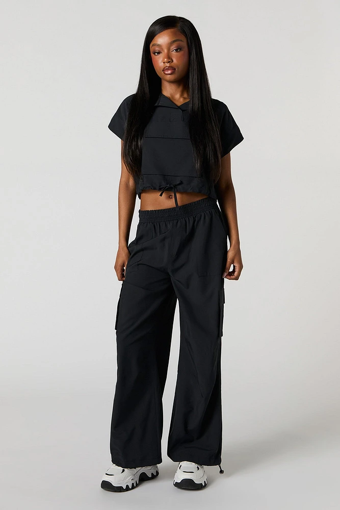 Flowy Utility Front Pocket Top