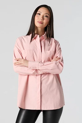 Oversized Button-Up Top