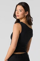 Contour One Shoulder Ruched Top