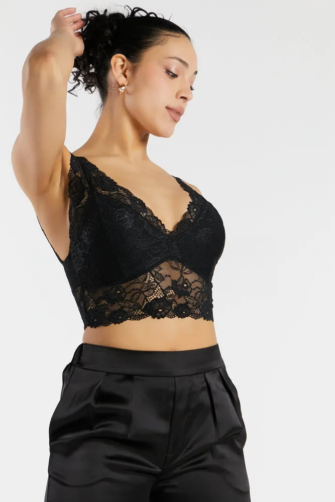 Sirens Lace V-Neck Bralette