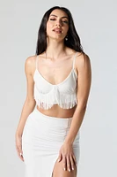 Bustier court avec franges