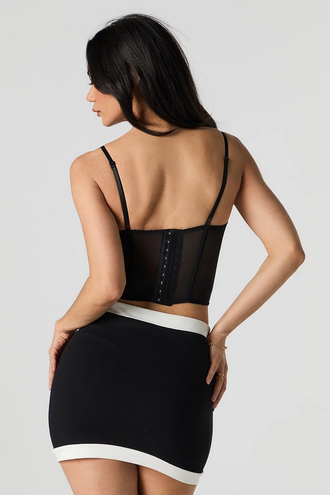 Mesh Corset Tank