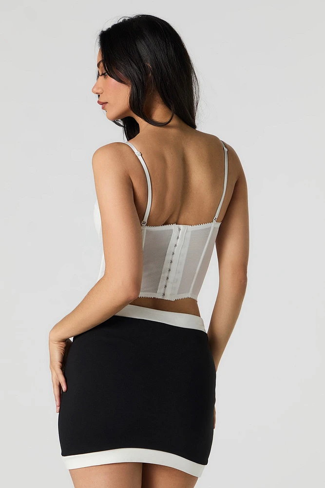 Camisole corset en filet