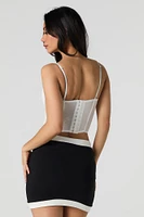 Camisole corset en filet