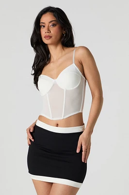 Camisole corset en filet