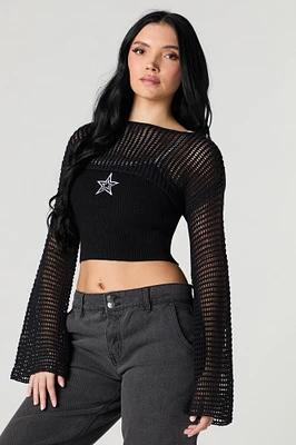 Crochet Ultra-Cropped Sweater
