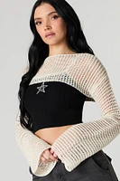 Chandail ultracourt crochet