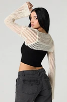 Chandail ultracourt crochet