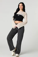 Chandail ultracourt crochet