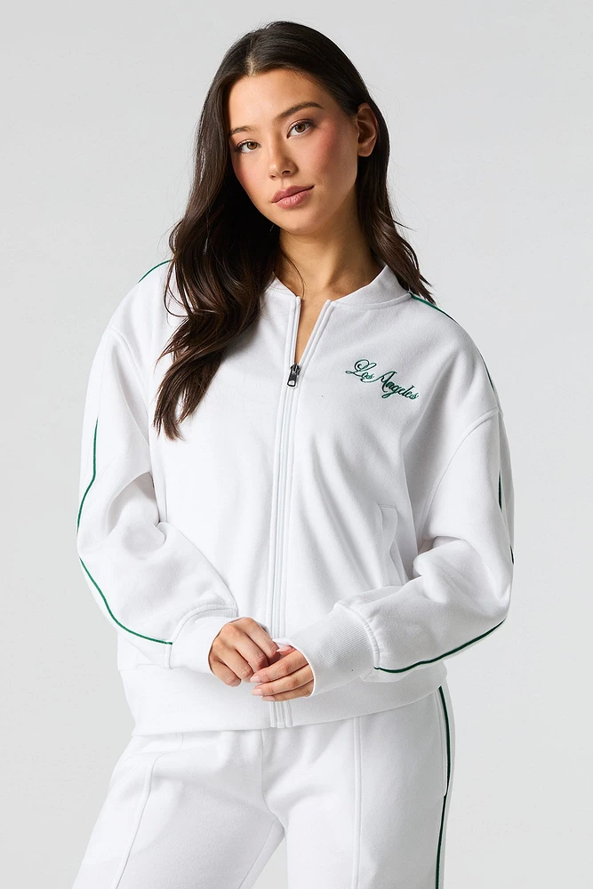 Blouson Active en molleton avec motif brodé LA