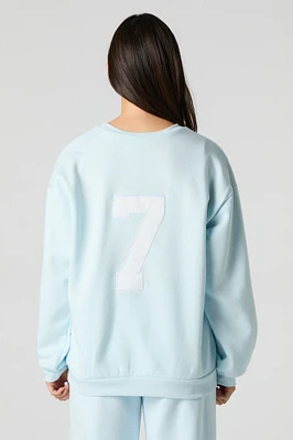 City Twill Embroidered Fleece Sweatshirt