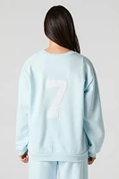 City Twill Embroidered Fleece Sweatshirt