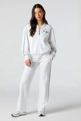 Pantalon d'entraînement Active en molleton avec motif brodé LA
