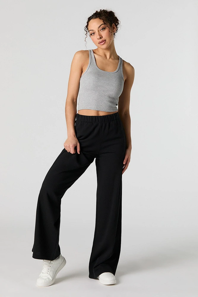 Fleece Wide Leg Sweatpant