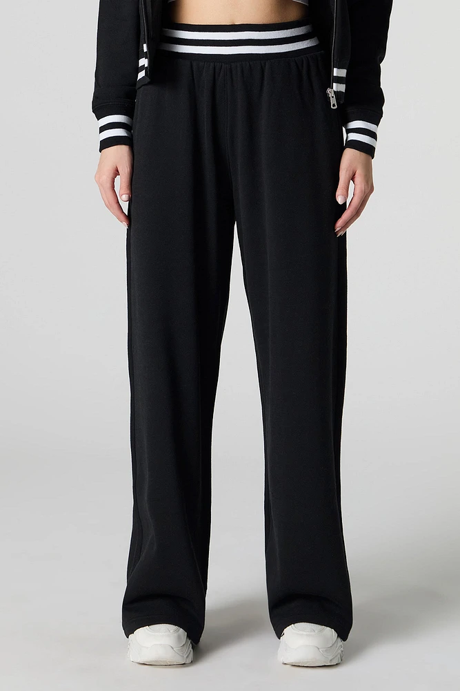 Active Striped Waist Fleece Sweatpant