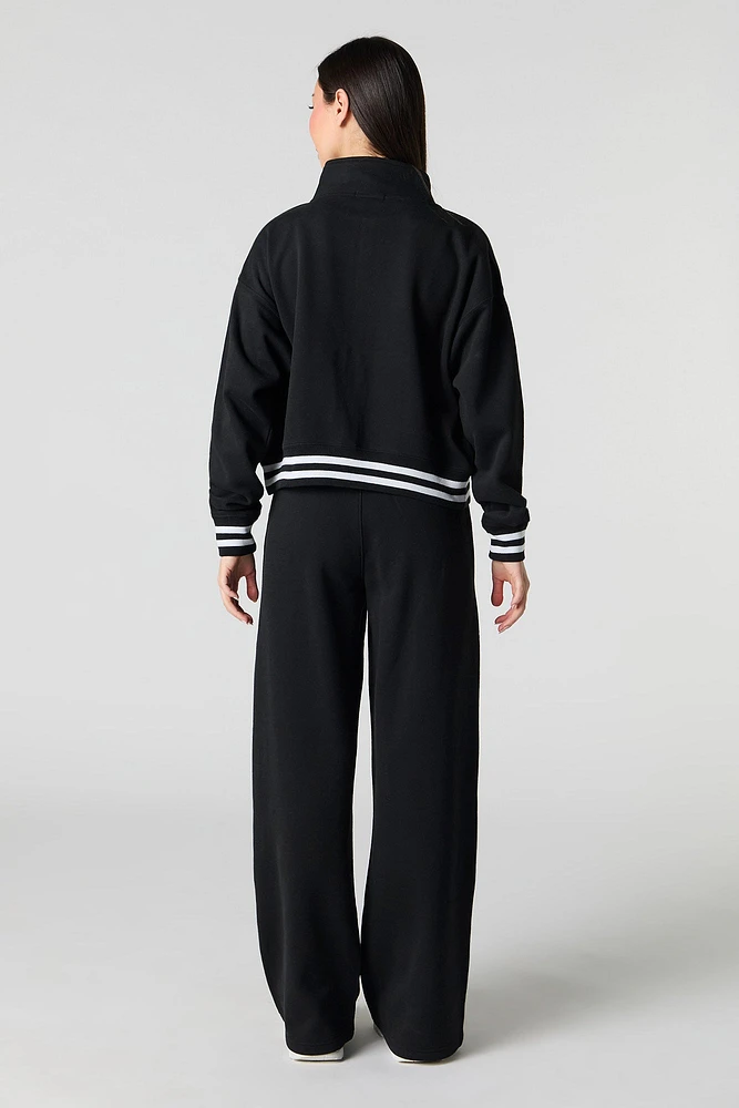 Active Striped Waist Fleece Sweatpant