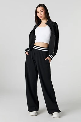 Active Striped Waist Fleece Sweatpant