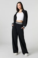 Active Striped Waist Fleece Sweatpant