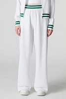 Pantalon d'entraînement Active en molleton avec bande de taille rayée