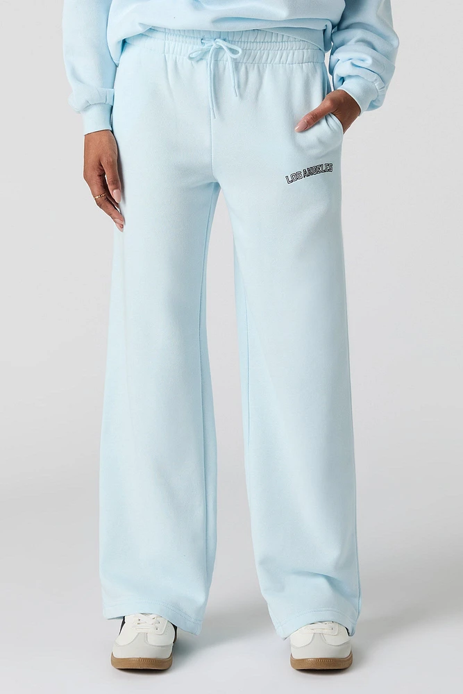 LA Embroidered Fleece Sweatpant