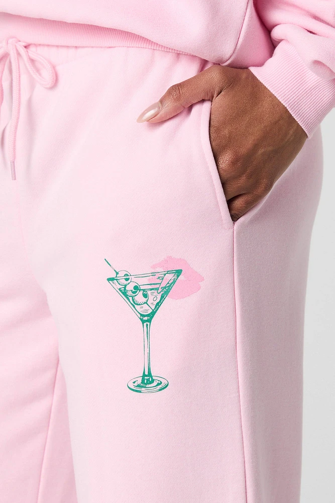 Pantalon d'entraînement en molleton à imprimé Martini