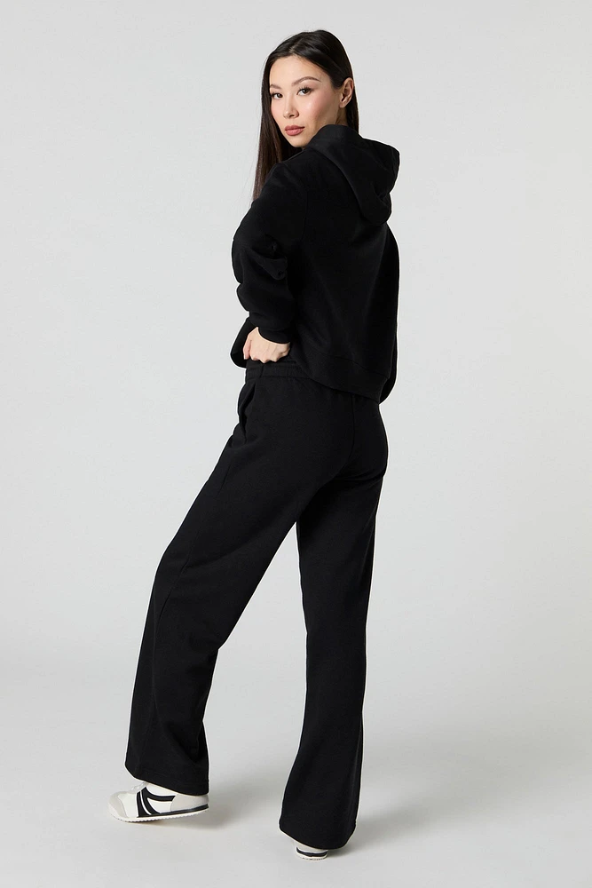 Fleece Wide Leg Sweatpant