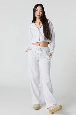 Pantalon d'entraînement à jambe large en molleton