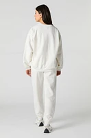Jogger en molleton avec motif brodé City