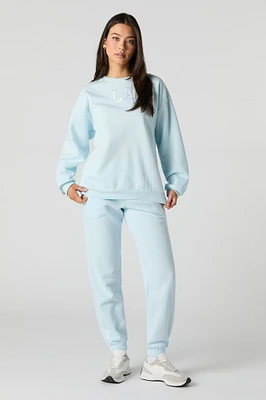 City Embroidered Fleece Jogger