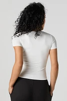 T-shirt ras du cou profil