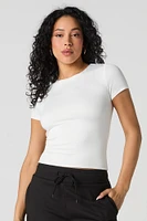 T-shirt ras du cou profil